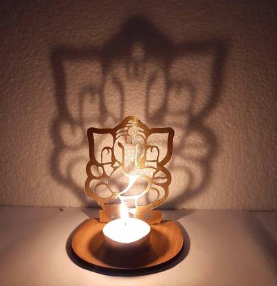 aqqq 100001 Wooden 1 - Cup Tealight Holder