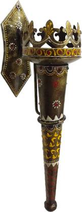 Wall Decor Mashal Handcrafted Decorated Showpiece for Home & Office Decoration 44 cm Handicraft & Artifact Showpiece