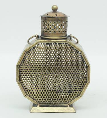 H2H- House to home Gold Iron Hanging Tea Light Holder Iron Tealight Holder