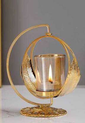 Toxss Gold Plated Candle Holder Set