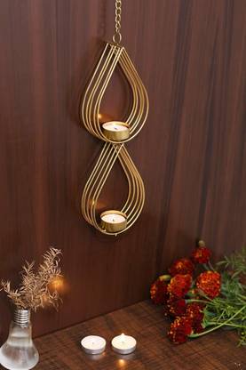 Collectible India Beautiful Tealight Candle Holder Wall Sconce Hanging - Metal Tea Light Candle Holder for Home Living Room Outdoor Indoor Office Decoration Iron Tealight Holder