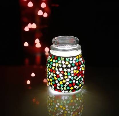BILAL ANSARI Janki Jar Lamp Glass Glass 1 - Cup Tealight Holder