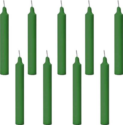 Indoblaze Green Candles for spell/Ritual/ healing /Chakras | Pack of 100 Candle