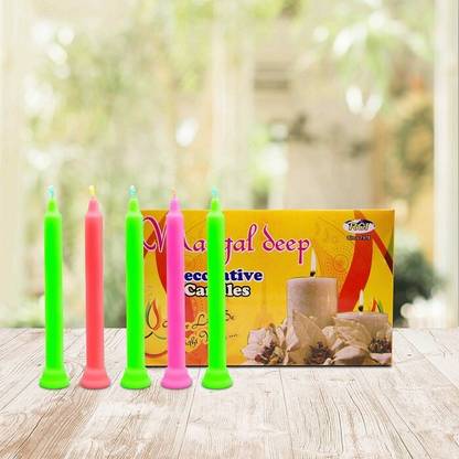 AuraDecor Mangaldeep 4*15 candles Candle