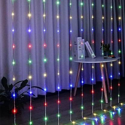 DoreAsk Window Fairy Curtain String Light, 10 Hooks, 8 Modes Remote Control Candle