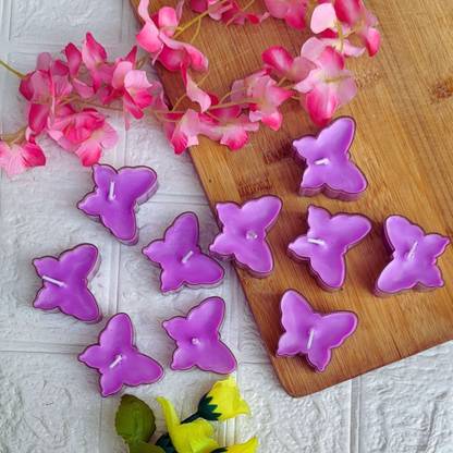 RIHU CREATIONS Soya Wax Butterfly Shape Tealight Scented Candles | Smokeless Best Candle