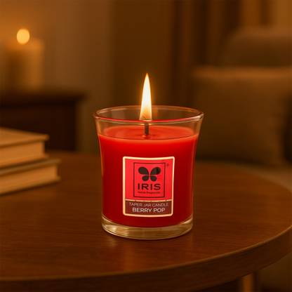 IRIS Berry Pop Taper Jar Candle