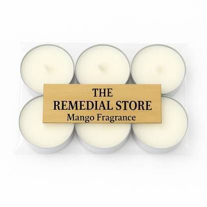 The Remedial Store Set of 6 Mango Tealight Scented Candles Candle