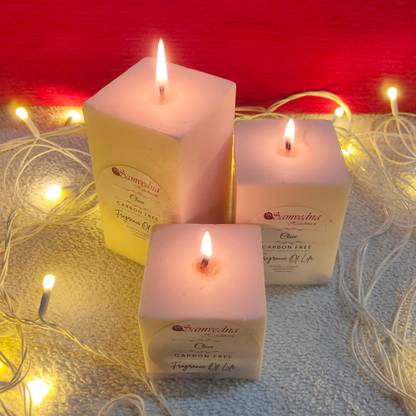 Samvedna Handmade Clove Square paraffin Candle