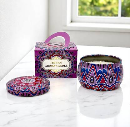 Maefele Olive Luxe Scented Candle Tin | Rustic Vibes Countainer with Gift Box Candle
