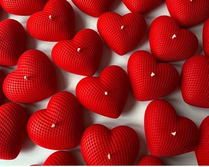 dunzin Heart Candle pack of 2_CD4, Scanted Candle