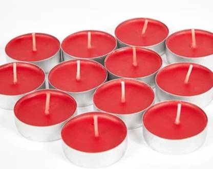 AestheticsDelight Red Tea Light Candle