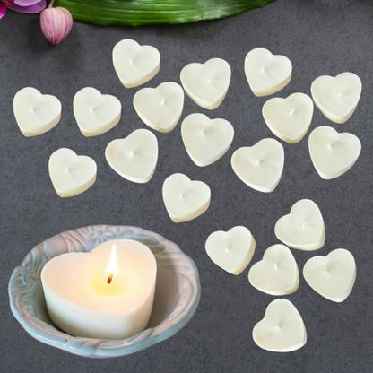 Risen One White Heart Candle Candle
