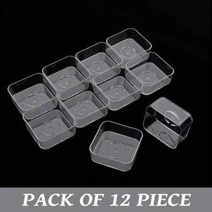 MAGICMOON Polycarbonate Square Shape Empty Tealight Cups / Container For DIY Candle Making Candle