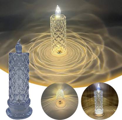 Lilone LED Candle Rose Projector Candle