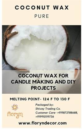 Floryn decor Pure Coconut Wax for Candle Making |10 Kg Coco wax for making Candle