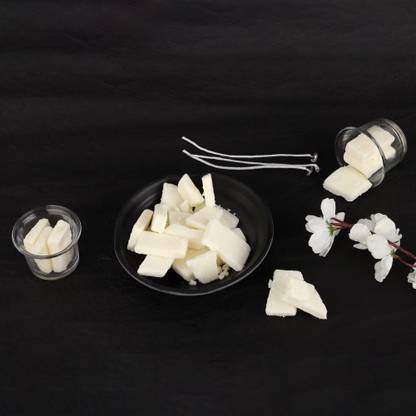 VAGHBHATT Natural Soy Wax for DIY Candle Making Eco-Friendly 500g Candle