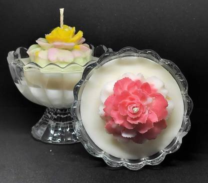 Shubhra Tiwari SOY WAX SCENTED ICE CREAM SHAPE CANDLE Candle