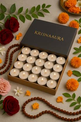 KrishAura KRISHNAAURA Tealight Candles for home decor 2 HRS BURING TIME Candle