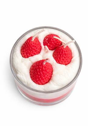WOJJOY Strawberry Dessert Candle Candle