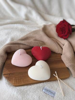 PICKKART Mini Heart Shape Candle Set Candle