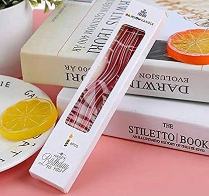 Spa Veda Birthday Candles Set Metallic Curly Coil Candles Holders Candle