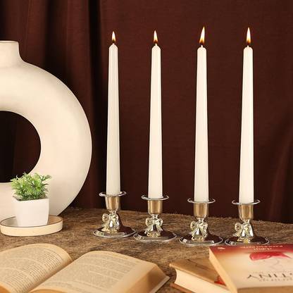 Parkash Candles Unscented Dripless Taper Candles || Candle Light Dinner || Spell || Set of 4 Candle