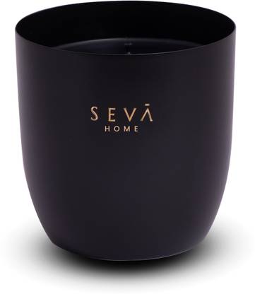 SEVA HOME Heirloom Candle - Large- Noir (Black) | 55 Hours Long Burning Candle