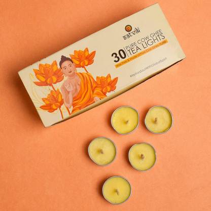 Satvik Unscented Tealight Candles, Daily Use, Birthday, Festival, Candle Candle