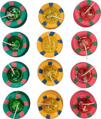 kanha traders Decorative Matka Diya For Home Decoration Diwali Diya Set Candle