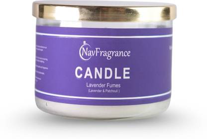 NavFragrance Lavender Fums Scented Candle Candle
