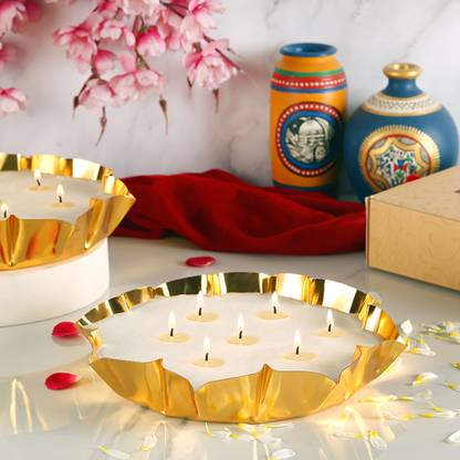 Parkash Candles Luxury 4 Wick Premium Scented Bowl Soy Wax Candle Candle