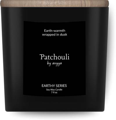 Avyya Earthy Series Soy Candle | 100% Natural Soy Wax | Carbon-Free (Patchouli) Candle