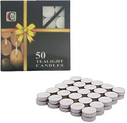 CW White Tealight candles | Smokeless and Long Burning Candle