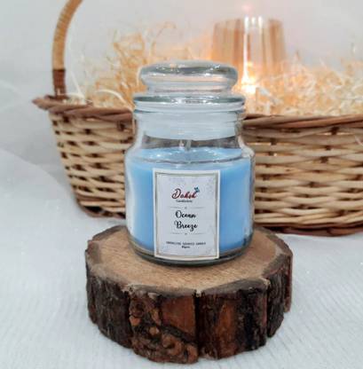 Daksh CandleArts Premium Ocean Breeze Scented Yankee Soy Jar Candle