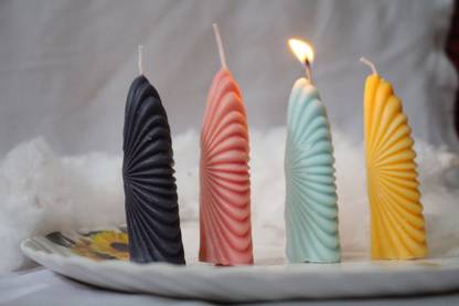 tanishk Half Tower Candle (pack of 4) Candle