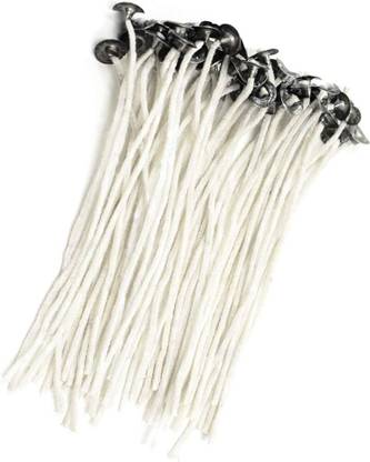 JAINIK 5 INCHES WAX COATED LONG LASTING CANDLE MAKING WICK THREAD Candle