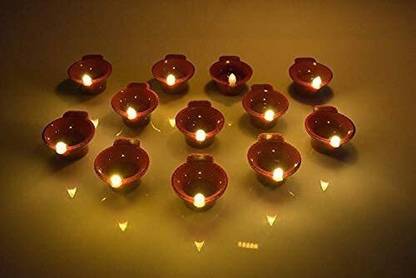 Crafty Water Sensor Eco-Friendly Led Diyas Candle with Water Sensing Technology E-Diya Candle