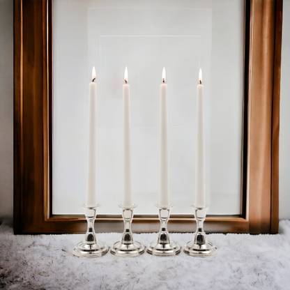 Hosley Unscented Taper Candles|Long Lasting|Smokeless & Dripless|Burning Time 9 Hours Candle