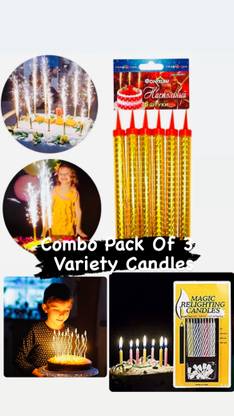Arihant Hub Multipack Of Cake Special Candles pack of 3 Candle