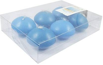 AAlly Set of 6 Nuggets Shape Beautiful Assorted Colour Flotting Candles Festival Candle