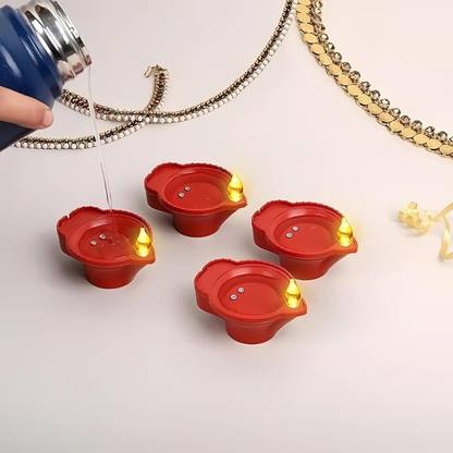 Sohian Water Sensor Diyas Plastic With Ambient Lights Candle