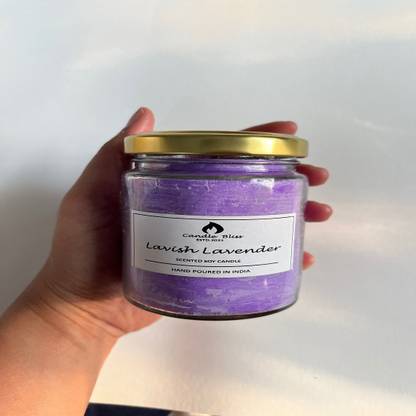 CandleBliss Lavender Scented Jar Candle