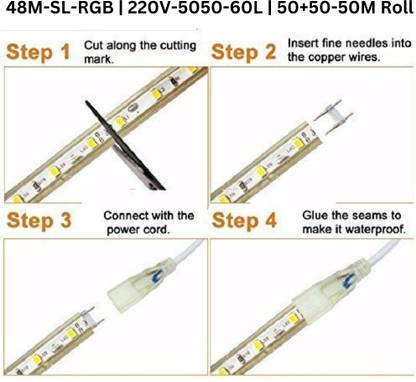 Vespa ® 48 Meter 3840 LED Pixel String Light for Diwali, Christmas Home Decoration. Candle