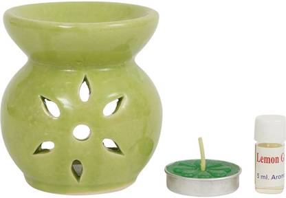 Parkash Candles GS-158 OIL BURNER SET GREEN Candle