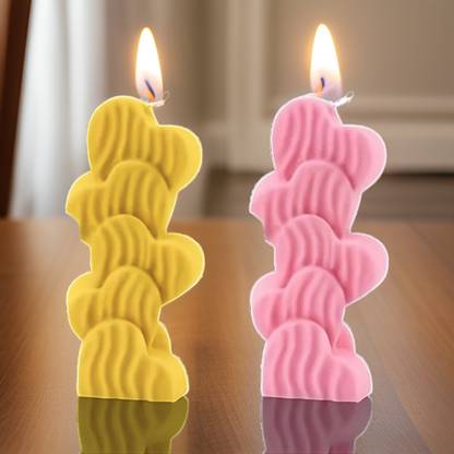 SS ENTERPRISE Flower Candles Heart Leaf Flowers Scented Candle Home Decoration Designer Candle