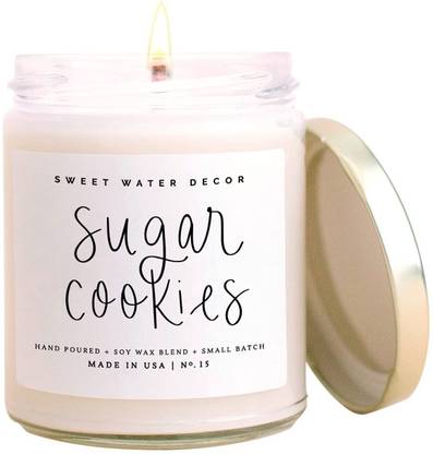 EARTH SCANT Sugar Cookies Candle | Buttercream Frosting and Vanilla Winter Candles
