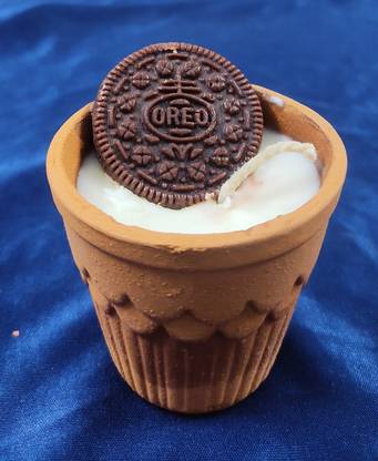 Velas Hand Crafted Scented Soy Wax Tea-Time Delight Oreo Biscuit Candle