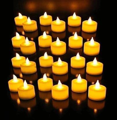 SNU LED Candle Lights for Decoration Flameless Smokeless Candles Candle