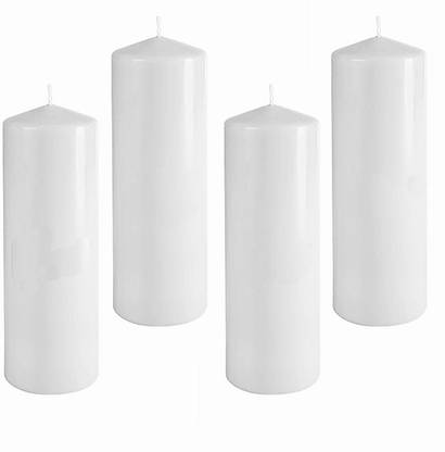 shree shine 4WHITEPillar1.5X4 Candle